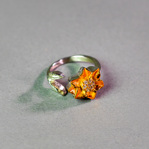 ANILLO FLOR DORADA