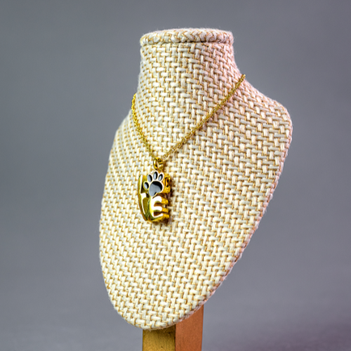 COLLAR DORADO PATITA LOVE