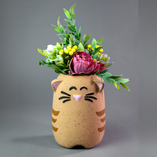 MACETA GATO CAFE